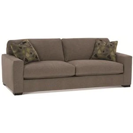 Two Cushion Contemporary Sofa 
